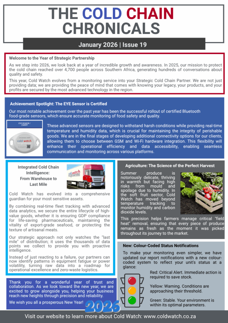 Cold Chain Chronicals January 2026