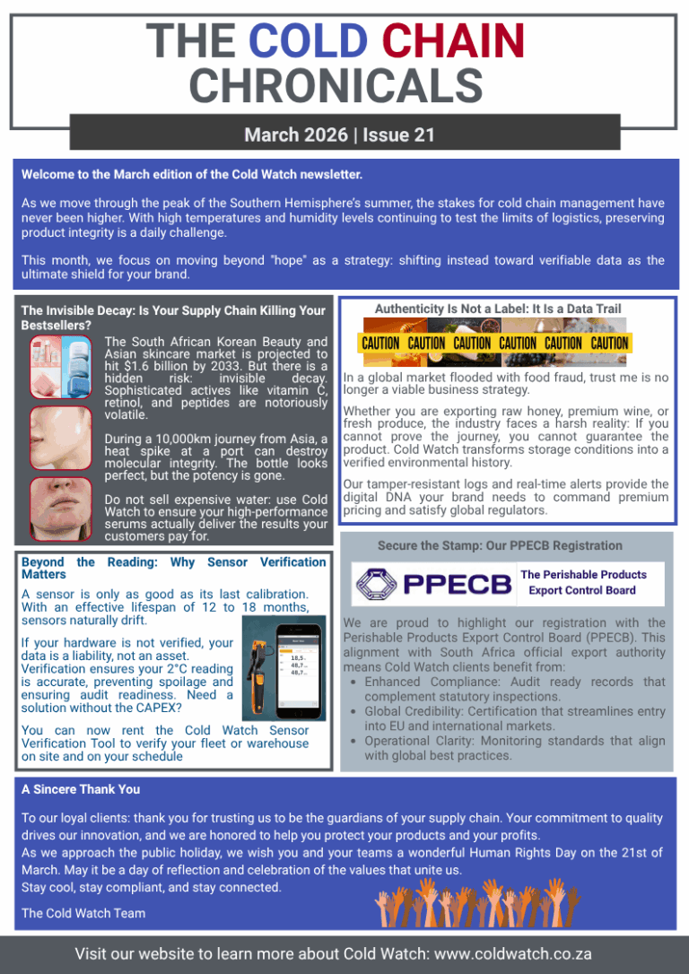 Cold Chain Chronicals March 2026